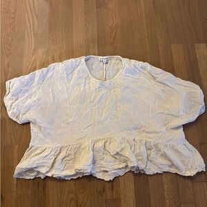 Newbury Kustom Off-White Ruffle Blouse